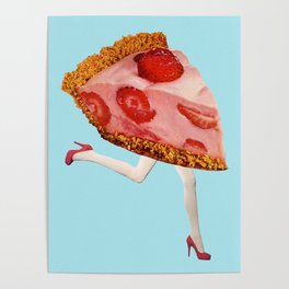 Pie Face Poster