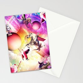 Space Rainbow Cat Mermaid Unicorn Robot Sloth & Dragon Stationery Card