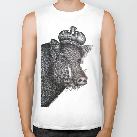 The Boar King Biker Tank