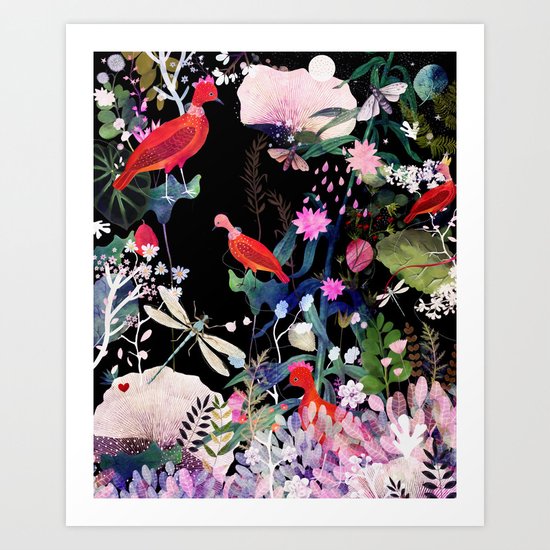 enchanted night Art Print