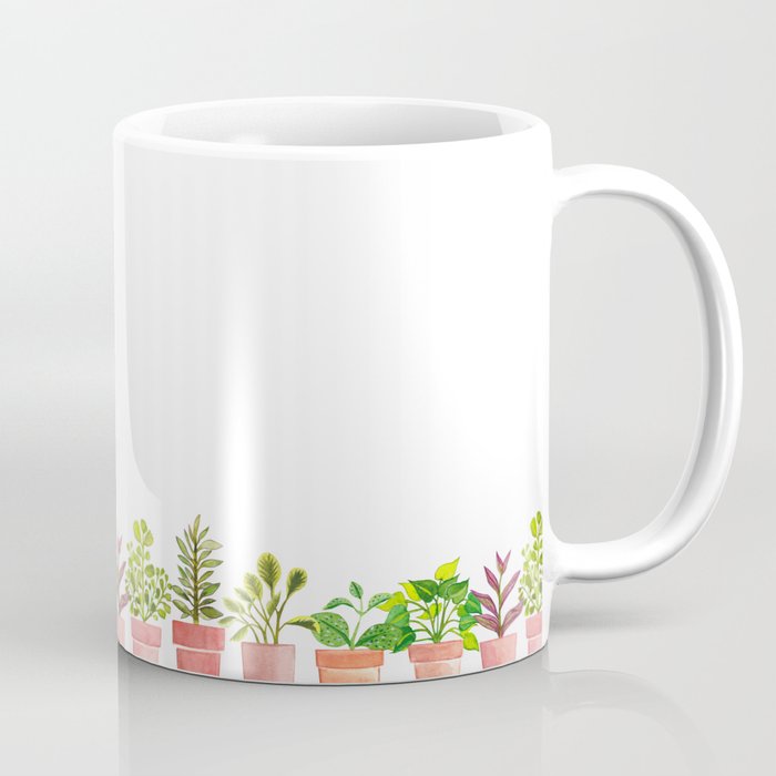 Indoor Plant Collection in White Coffee Mug