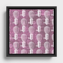 Beatiful Light Bulb Design Framed Canvas