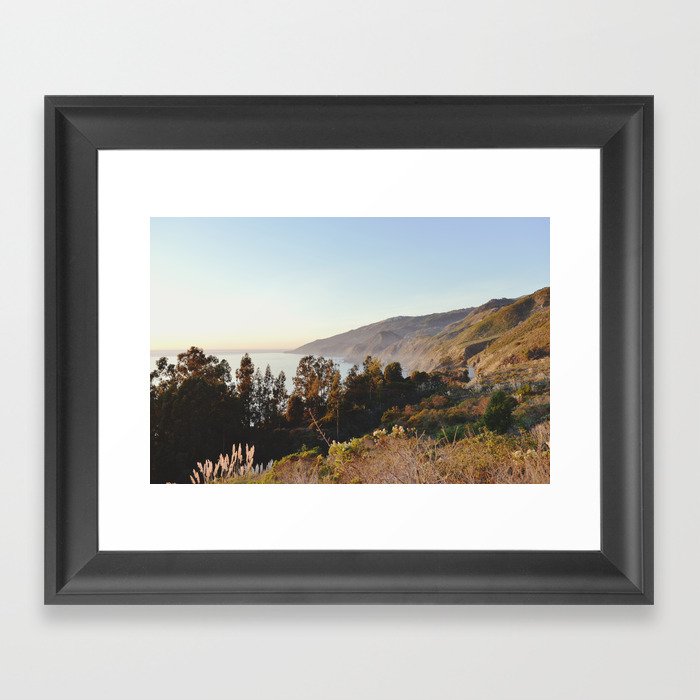 california sunset Framed Art Print