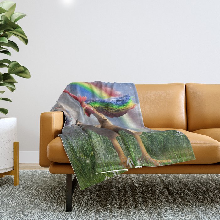 Chickicorn Throw Blanket