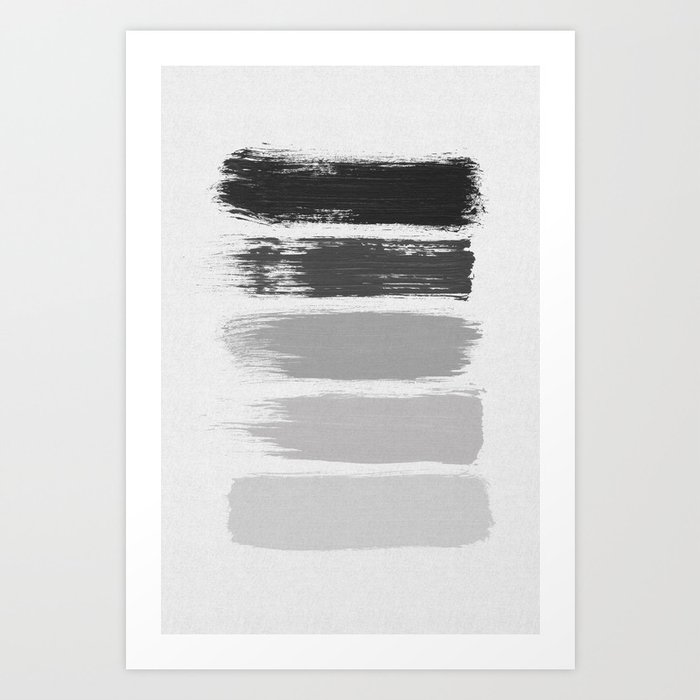 Black & White Stripes Art Print