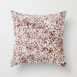 Faux Cow print cowhide [ii.2021] Throw Pillow