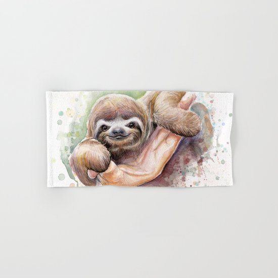 Sloth Hand & Bath Towel