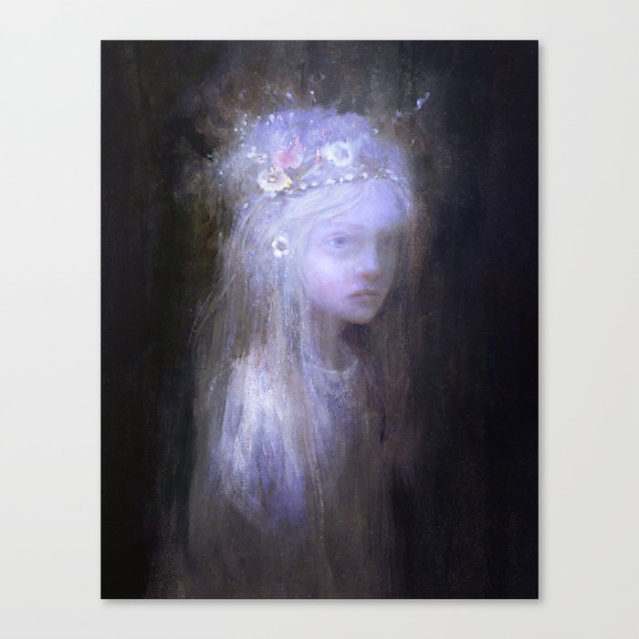 The Girl Canvas Print | Illustration, Painting
