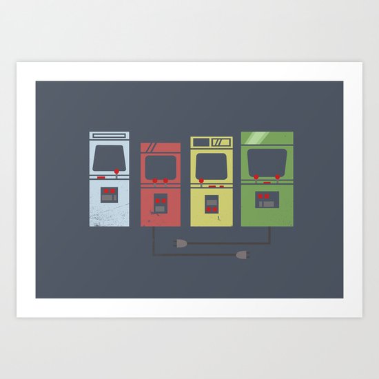 Arcade Machines Art Print