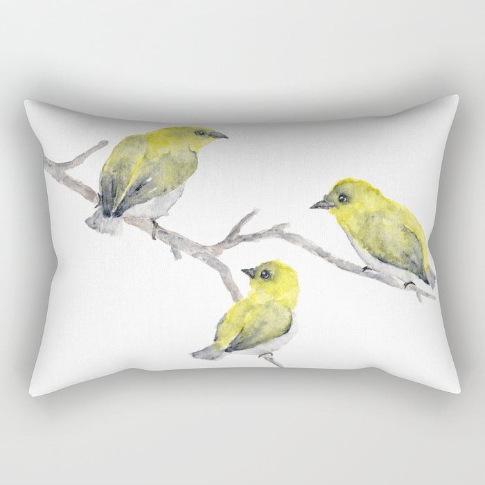 Finch Bird Rectangular Pillow
