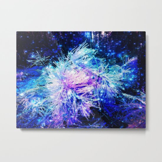 Galaxy Plant Metal Print