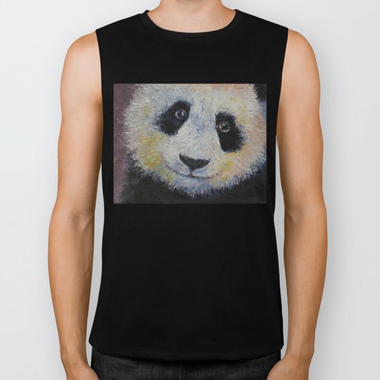 Panda Smile Biker Tank