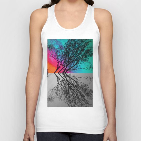 Behind The ol' Crape Myrtle Unisex Tank Top