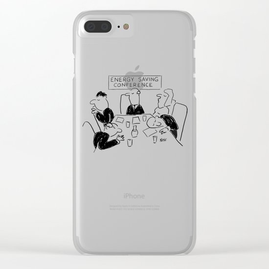 Energy Saving Conference Clear iPhone Case