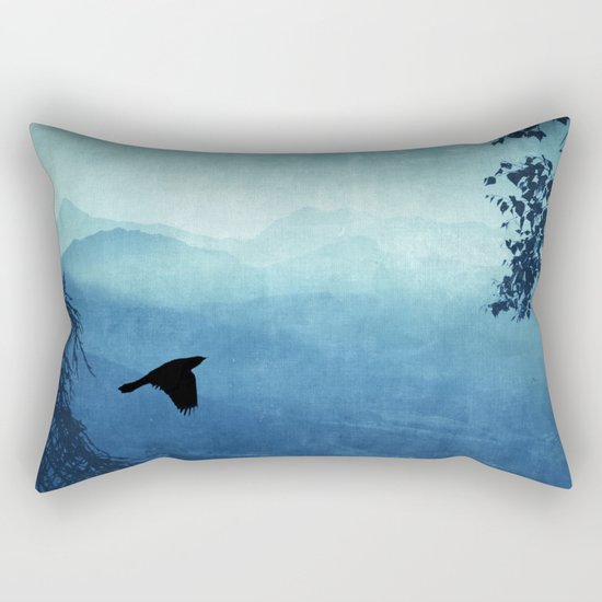 Blue Mountain Haze Rectangular Pillow