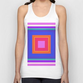 Squares in Purple, Blue, Red, Pink Tank Top