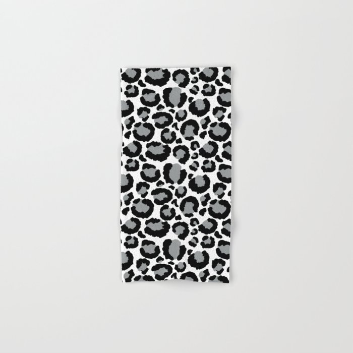Gray leopard sales towels