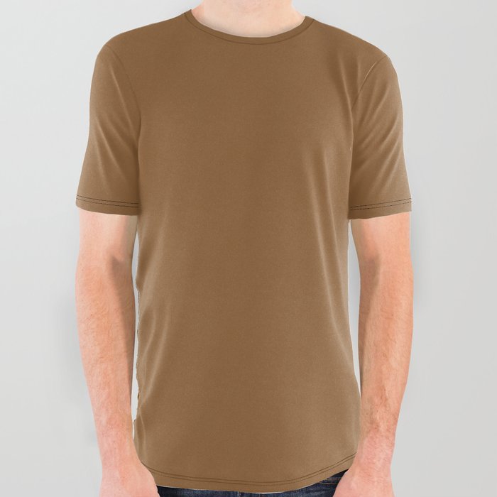 Streamside Rain Frog Brown All Over Graphic Tee