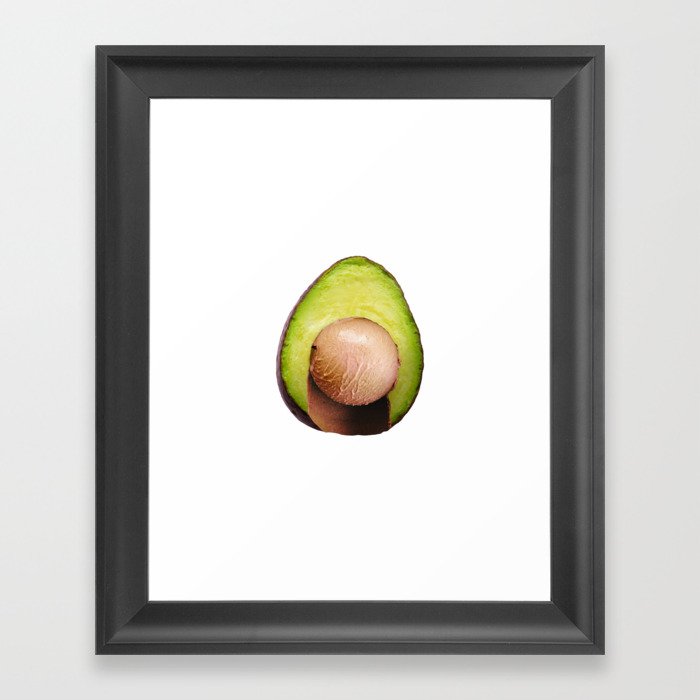 Avocado ice cream Framed Art Print