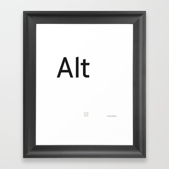 Alternative Framed Art Print