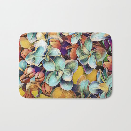 Painted Lilacs Bath Mat
