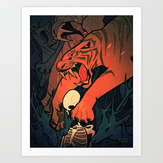 Weretiger - Hot Art Print