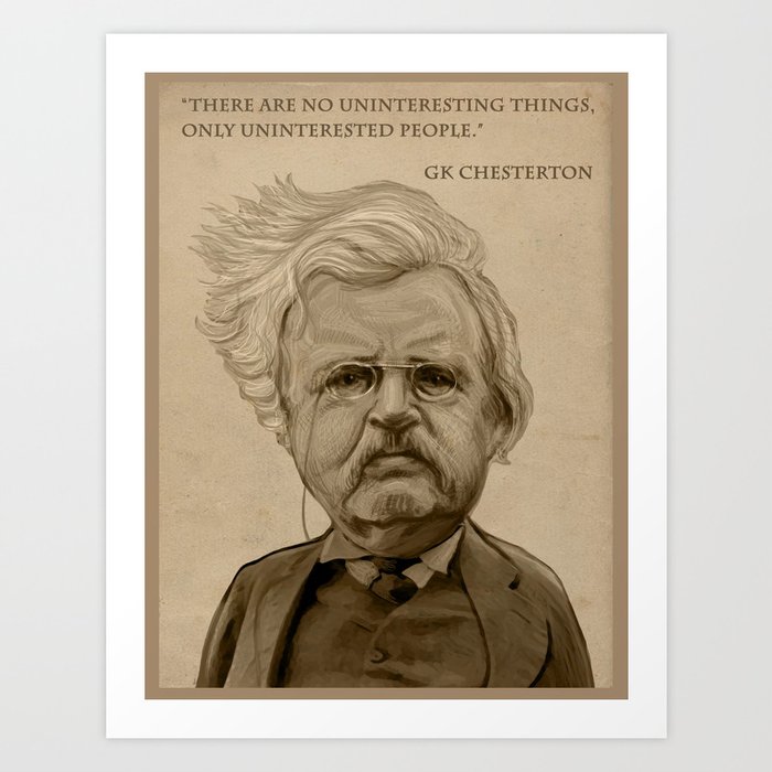 GK Chesterton Art Print