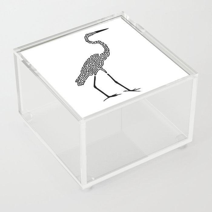 Squiggle Egret Acrylic Box
