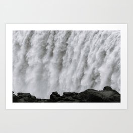 Roaring Dettifoss Waterfall In Iceland  Art Print