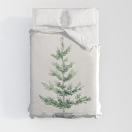 Christmas fir tree Duvet Cover