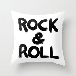 Rock and Roll Throw Pillow