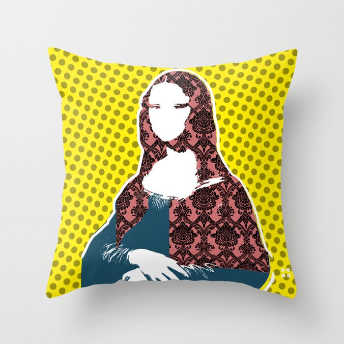 Mona Lisa SW+C x2 Throw Pillow