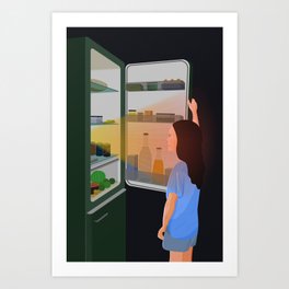 Midnight Snack From Outer Space Art Print
