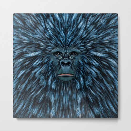 Blue Ape Metal Print