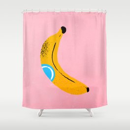 Banana Pop Art Shower Curtain