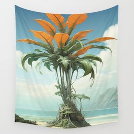 Beach Palm Wall Tapestry