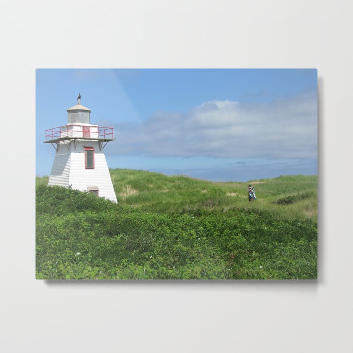 A Boy and His Lighthouse Metal Print