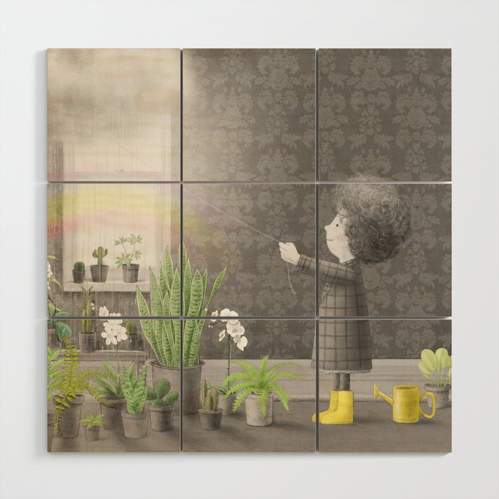 Plant Watering Time Wood Wall Art