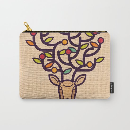 One Happy Deer Carry-All Pouch