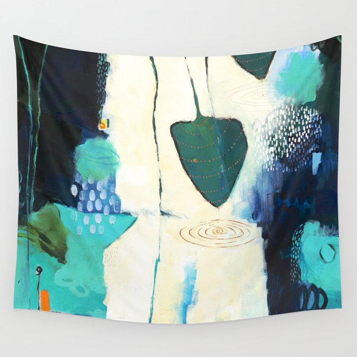 "Deep Sea Forest" Original Artwork by Flora Bowley Wall Tapestry