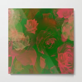 Garden Party Metal Print | Abstract, Rosepetals, Graphicdesign, Pink, Classical, Print, Illustration, Modernroses, Design, Pattern 