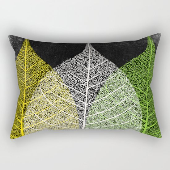 'Natural Dry Leaves' Rectangular Pillow