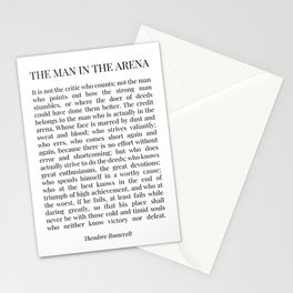 The Man in the arena Stationery Card