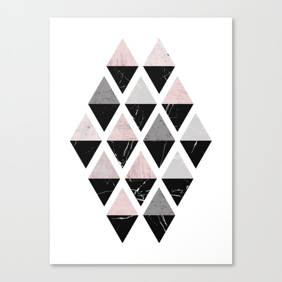 Diamonds modern art Canvas Print