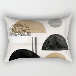 Paper Collage Art Rectangular Pillow