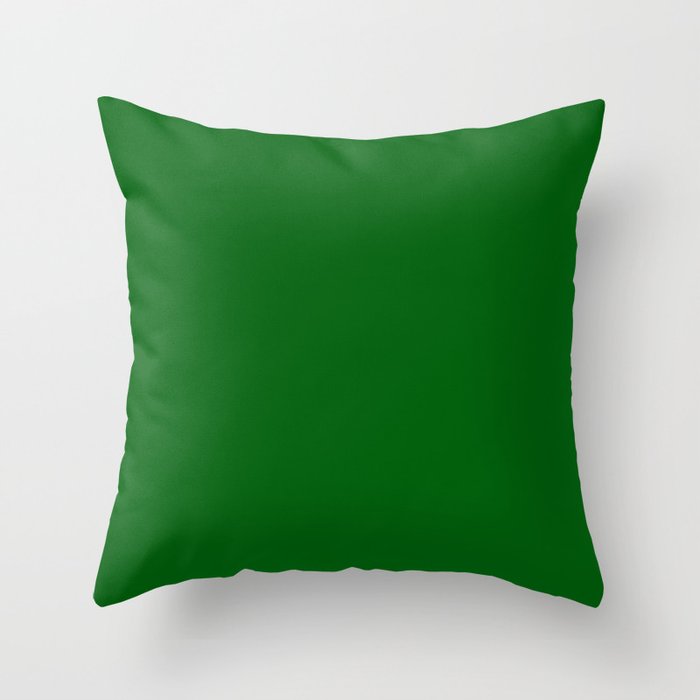 Spring Inspiration ~ Rainforest Green Throw Pillow