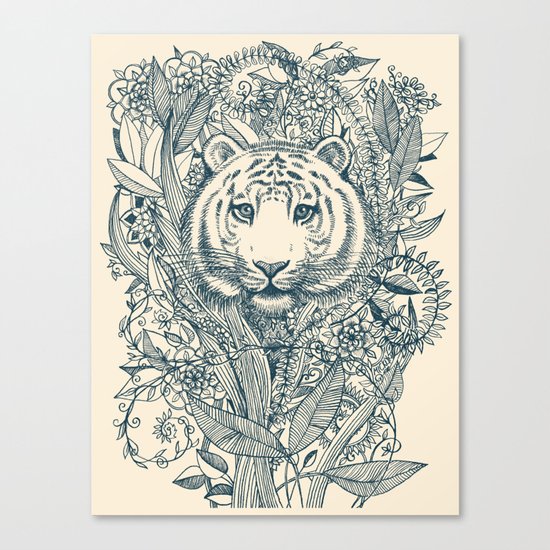 Tiger Tangle Canvas Print