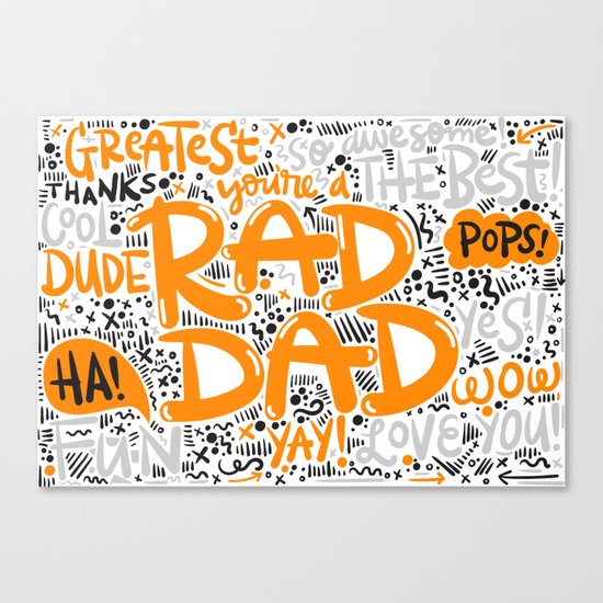 Fathersday dad Canvas Print
