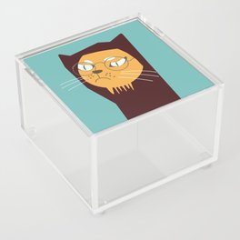 Hoodie detective mustache3 Acrylic Box