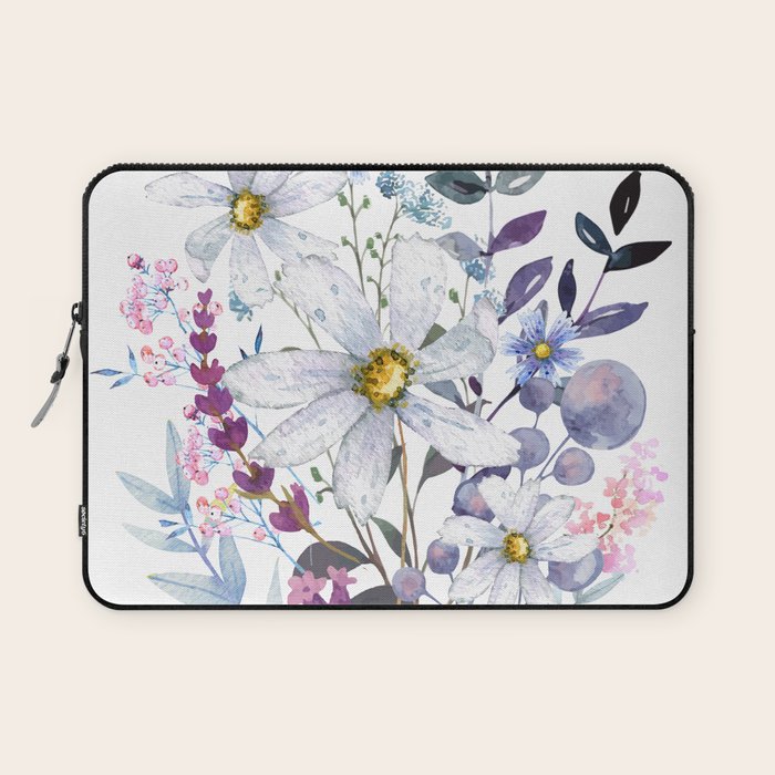 Wildflowers V Laptop Sleeve by Nadja Society6